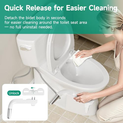 Ultra Slim Bidet Attachment for Toilet