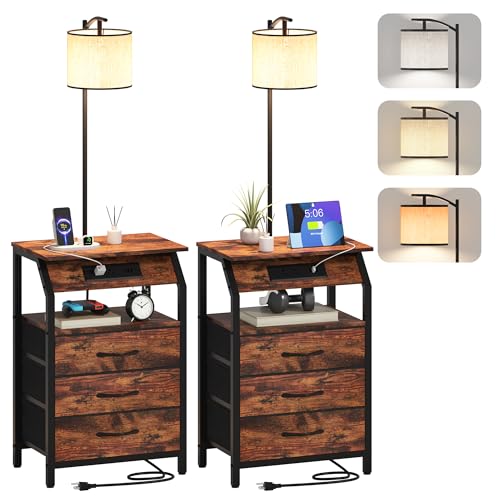 End Table with Floor Lamp