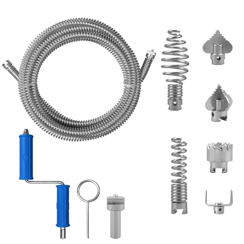 Drain Snake Drain Auger with Drill Attachment