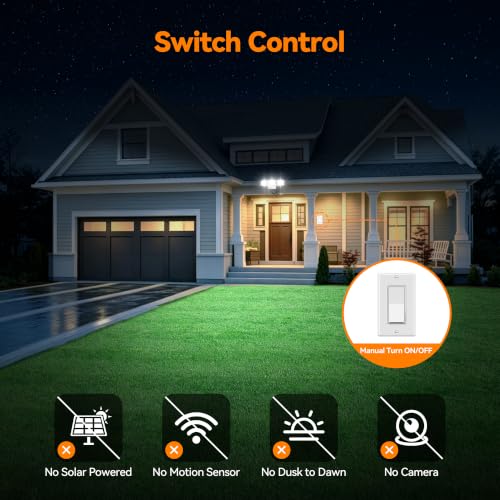 85W 10000LM Switch Controlled LED Security Lights