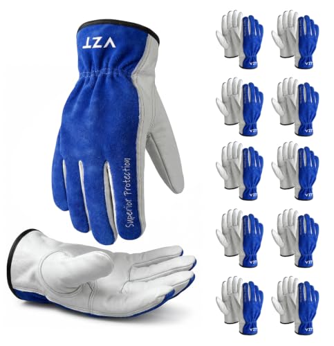 Leather Work Gloves for Men & Women