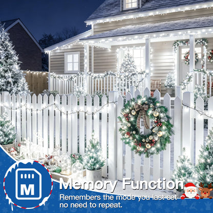 500 LED Christmas Lights Outdoor (Cool White / 500 LED)