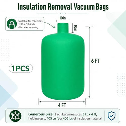 Insulation Removal Vacuum Bags Heavy Duty Attic Low Dust Bag Heavy Duty Insulation Vacuum Bags