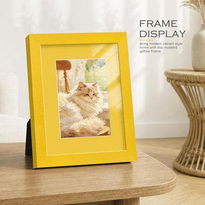 8x10 Mustard Yellow Picture Frame (Mustard Yellow Frame Yellow Mat / 8x10)