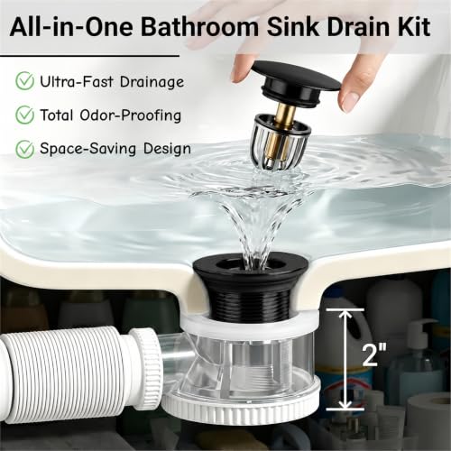Universal Bathroom Sink Drain Kit