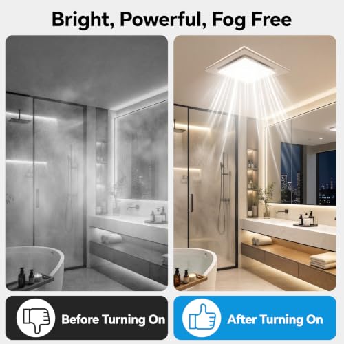 Bathroom Exhaust Fan with Light