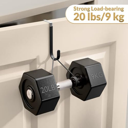Over the Door Hooks (Black, 5.5 " Short)