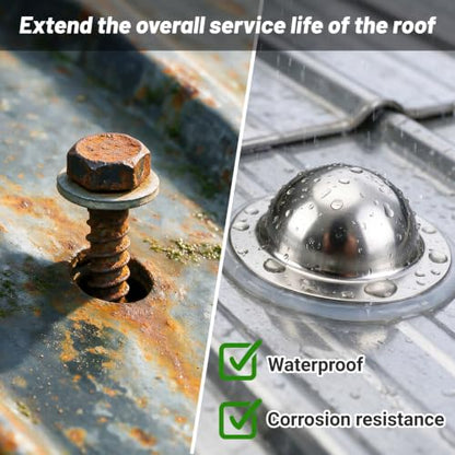 50 Pcs Metal Roof Screw Caps