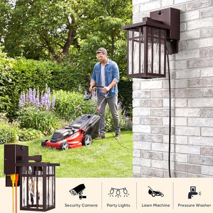 GFCI Motion Sensor Outdoor Wall Lights