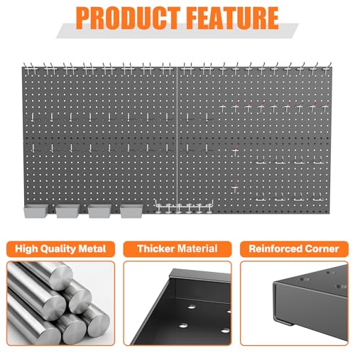 Garage Tools Organizer Boards Kit with Hooks