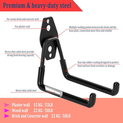 4 Pack Garage Hooks Heavy Duty