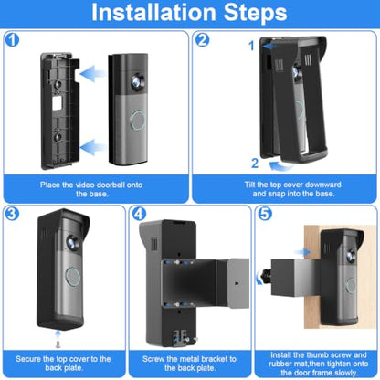 Anti Theft Doorbell Mount Compatible with Ring Battery Doorbell