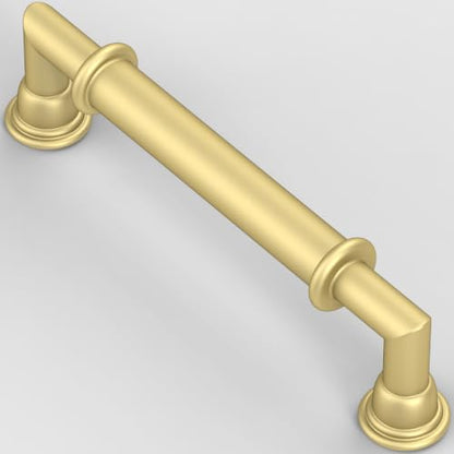 5 Pack Brushed Gold Cabinet Pulls 4 Inch (4" Hole Center / Brushed Gold)