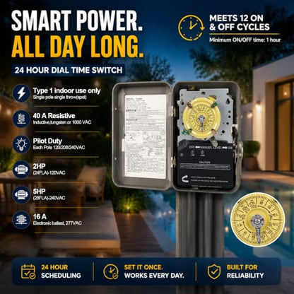 T104M Pool Timer Mechanism Only
