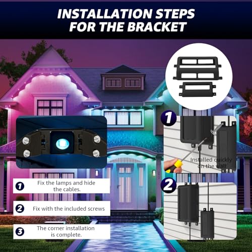 3 in 1 Outdoor Light Mounting Clips Kit for Govee H705A