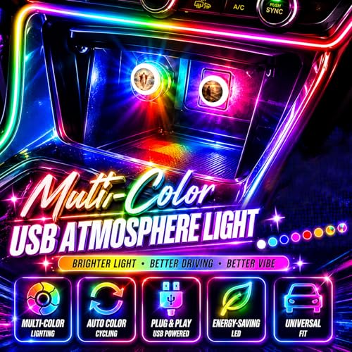 USB LED Car Interior Atmosphere Lamp