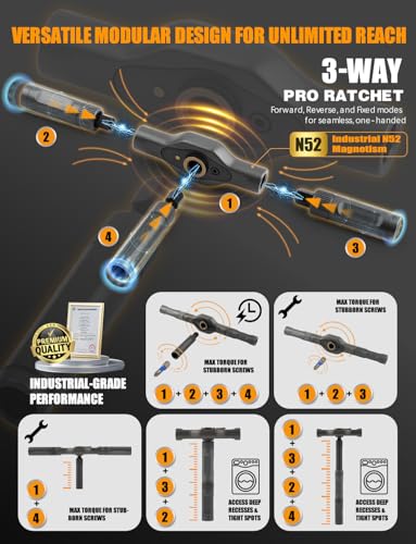 Magnetic Ratcheting Screwdriver Set