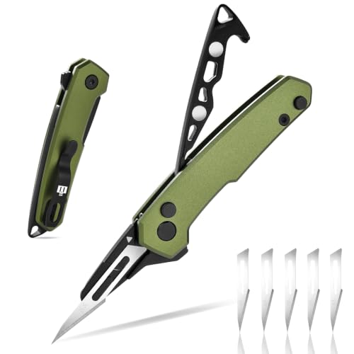 folding utility knife with blade storage