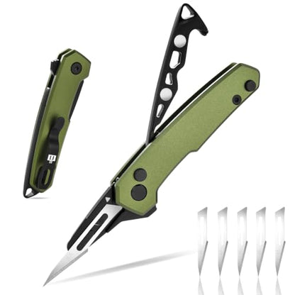 folding utility knife with blade storage