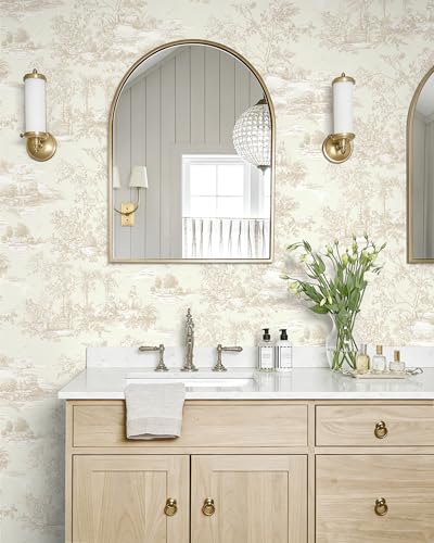 Peel and Stick Wallpaper Vintage Neutral Wallpaper Waterproof