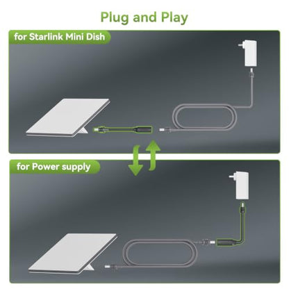 Starlink Mini DC Extension Cable 1FT