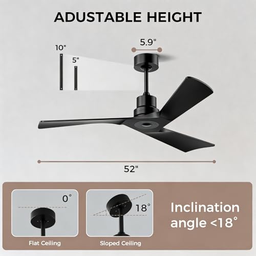 Ceiling Fan and Remote Control Outdoor Ceiling Fan