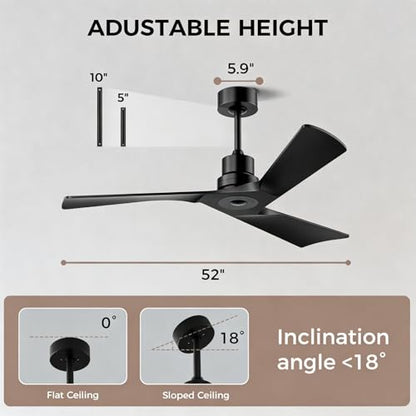 Ceiling Fan and Remote Control Outdoor Ceiling Fan
