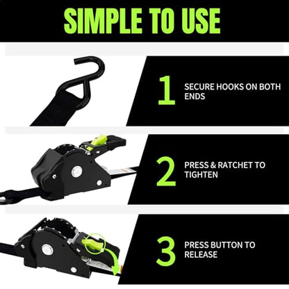 Retractable Ratchet Straps