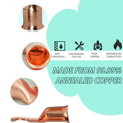 30 Pcs Copper Wire Ring Terminals