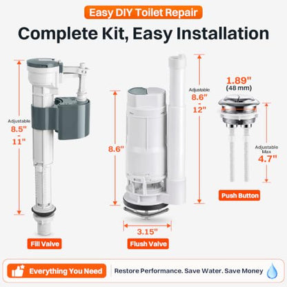 3" Dual Flush Valve Kit Fits for Project Source One