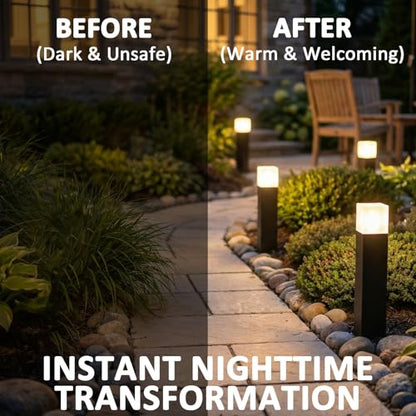 Low Voltage Pathway Lights Landscape Lighting Path Light with Replacement Bulb 1.2W 80 Lumens 2700K Outdoor Lights