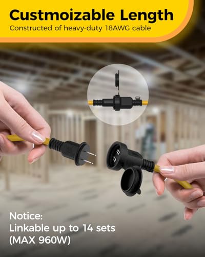 Led Construction Sting Lights 65W 50FT & 130W 100FT