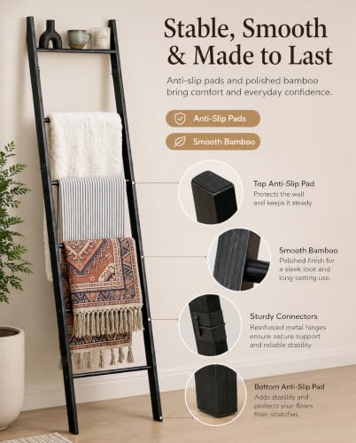 6 Tier Blanket Ladder with Shelf