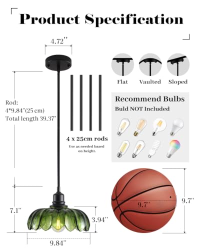 Glass Pendant Lights Kitchen Island