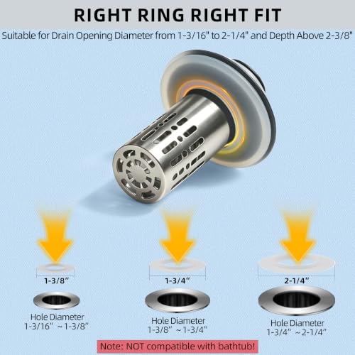 Bathroom Sink Drain Strainer
