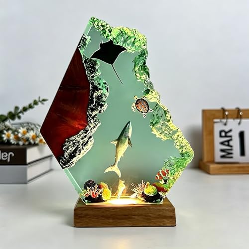 Humpback Whale Ocean Resin Lamp