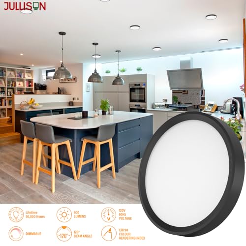 Flush Mount Ceiling Light 5CCT LED Edgelit Slim Surface Mount Downlight for J