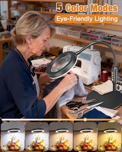 Magnifying Glass with Light and Stand