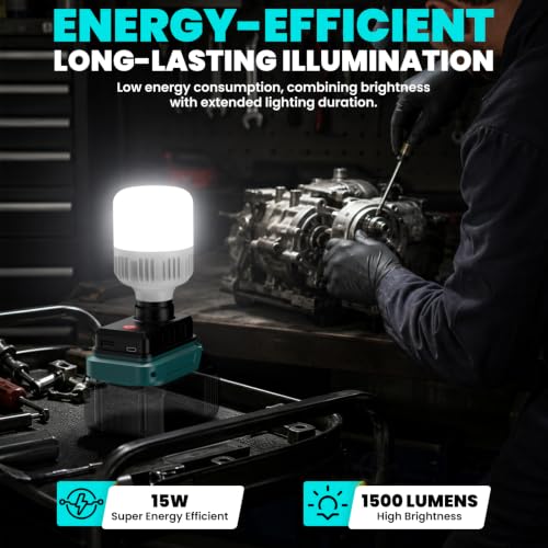 Cordless LED floodlight