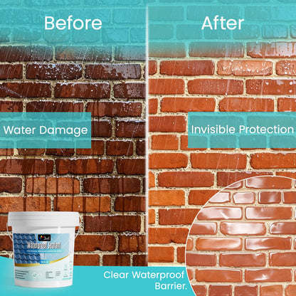 Transparent Waterproof Sealant Clear Leak Repair Coating (128 FL OZ)