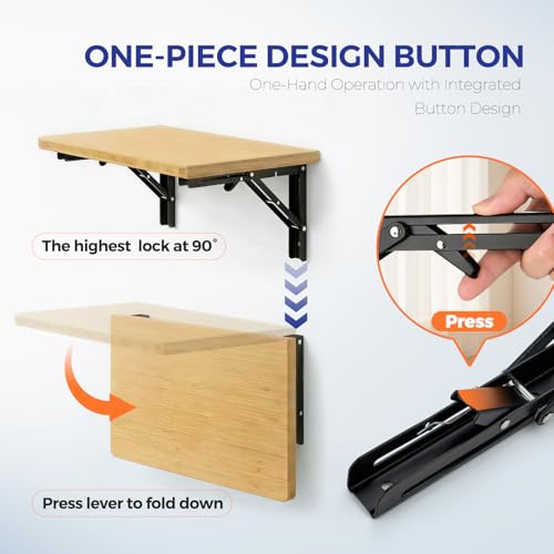 Black Folding Shelf Brackets