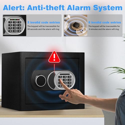 Safe Box Home Safe with Fireproof Waterproof Bag