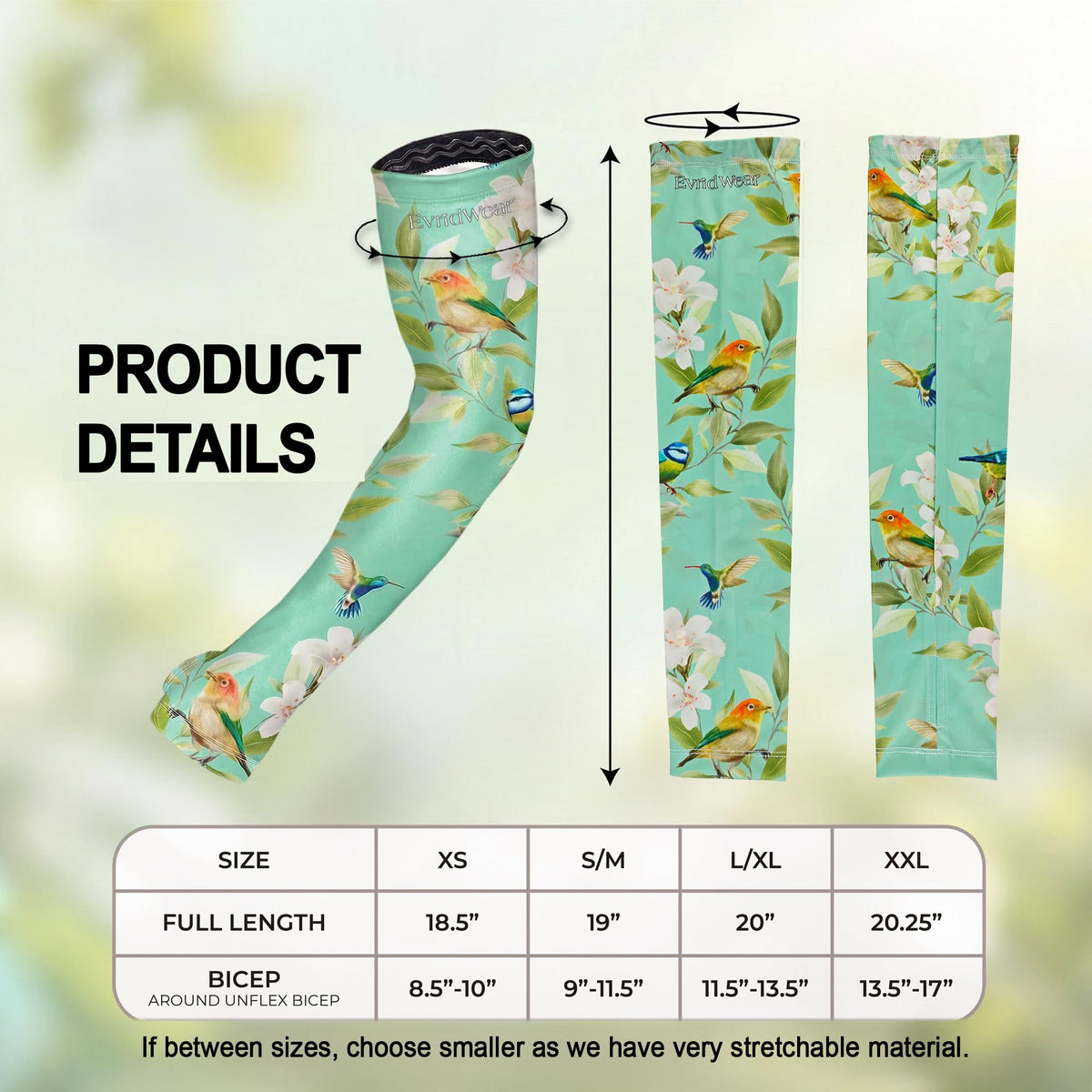 Gardening Sleeves (XX-Large / Mint Floral Garden)