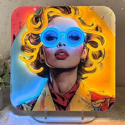 Retro WOW Pop Art Neon Sign