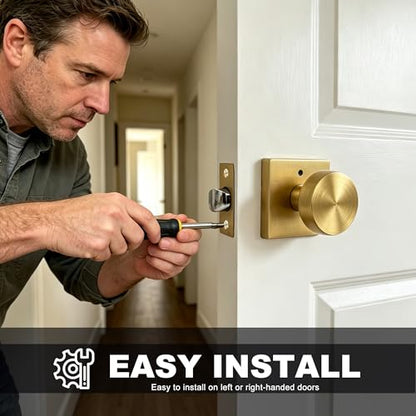 Interior Privacy Door Knob (Matte Gold)