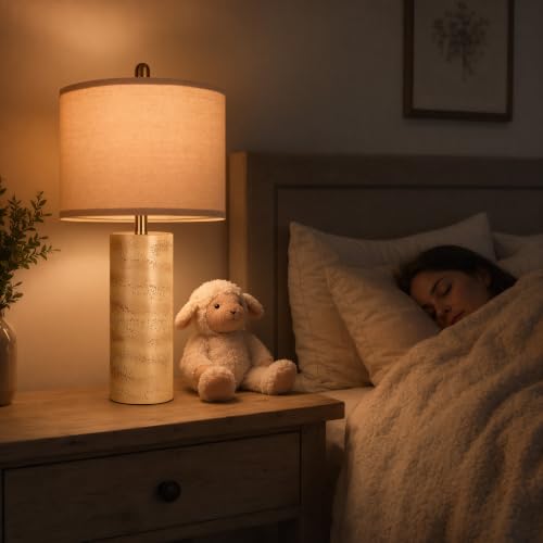 26'' Resin Table Lamps with Stone Look