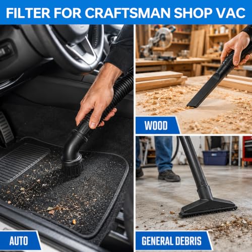38754 Filter for Craftsman CMXZVBE38754 General Wet Dry Shop Vac (38754-1P)