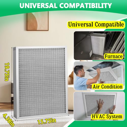 Upgraded 16x20x5 Reusable AC Furnace Filter