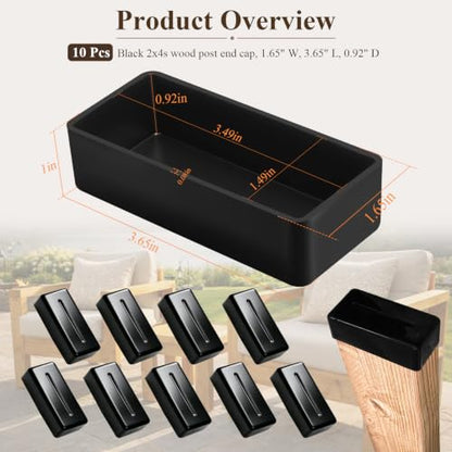 2x4s Wood Post End Cap