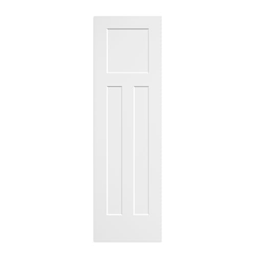 3 Panel White Primed Molded Door Slab